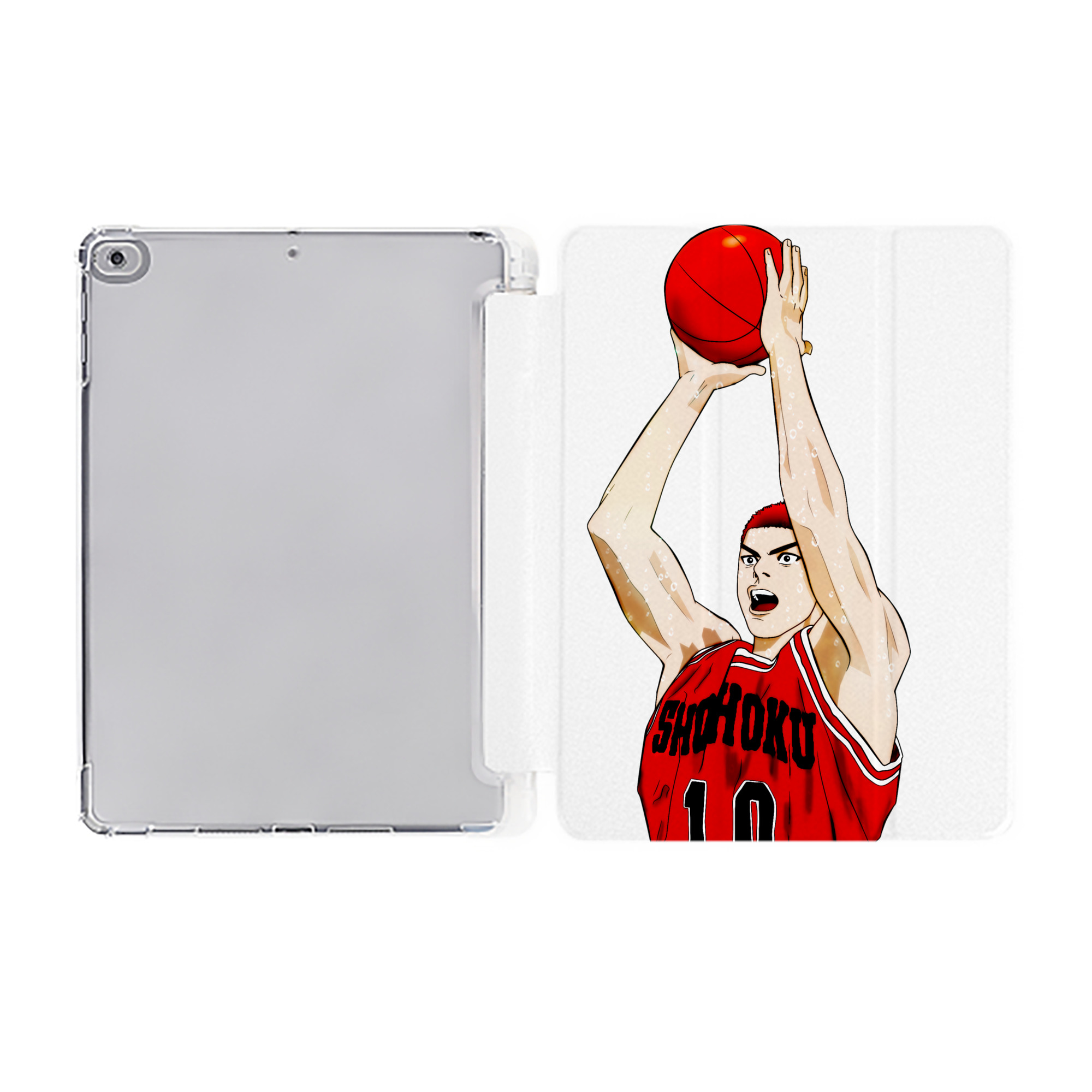 （画像用） SLAM DUNK／スラムダンク IPad ケース ペン収納付き 三つ折りスタンド PUレザー×シリコン 対応機種9.5/10.5/10.9インチ